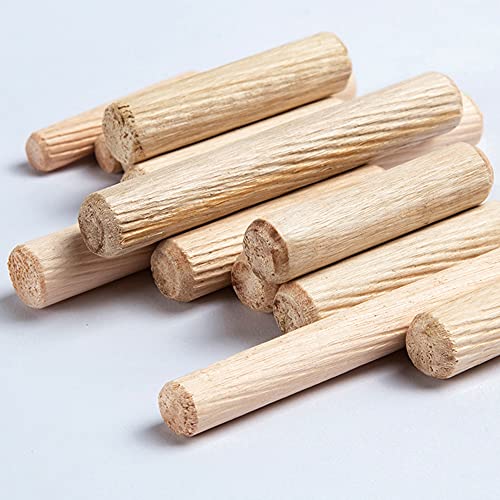 21pcs Wooden Dowels Assorted M6 M8 M10 Hard Wood Grooved Plugs Furniture Woodwork Grooved Fluted Pin Craft for Grooved Fluted, Craft, DIY, Carpentry Medsuo