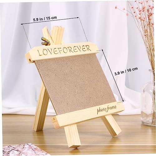 DECHOUS 3pcs mini photo easel wedding picture frame Photo Display stand DIY picture frames photo collage kit braces kit wedding photo frame DECHOUS