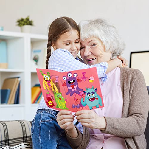 Valentine's Day Craft Kits Face Stickers for Kids Valentines Party Favors Supplies Make Your Own Face Stickers Heart Animal Crafts for Kids Birthday Outus