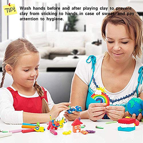 Tavolozza 60 Colors Polymer Clay Set, 1oz/Block Oven Bake with 19 Sculpting Clay Tools and 14 Kinds of Different Accessories, Non-Stick, Non-Toxic, Tavolozza Fine Arts