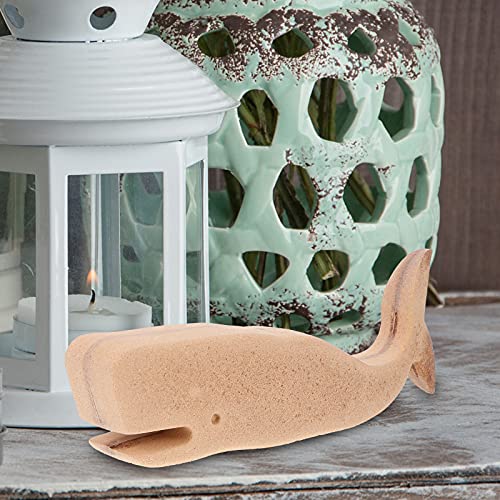 PartyKindom 1Pc Whale Ornament Whale Wooden sea Animal Decors DIY Wood Ornaments Wooden Whale Sculpture Wood Carving Sculpture Wooden Whale Decor PartyKindom