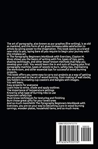 The Pyrography Beginners Workbook with Exercises: Learn to Burn with Step-by-Step Instructions with Introduction to Basic Tools, Techniques, Modern Independently Published