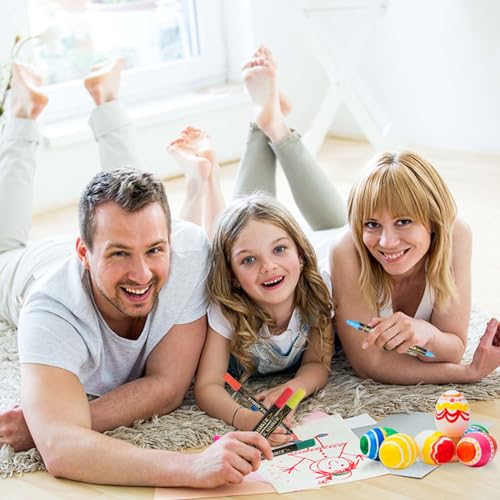 Betem 36 Colors Dual Tip Acrylic Paint Pens Markers, Premium Acrylic Paint Pens for Wood, Canvas, Stone, Rock Painting, Glass, Ceramic Surfaces, DIY Betem