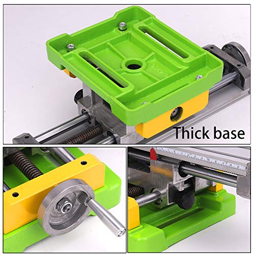 MYSWEETY Multifunction Worktable Milling Working Cross Table Milling Machine Compound Drilling Slide Table For Bench Drill Adjustme X-Y (6350 SIZE) MYSWEETY