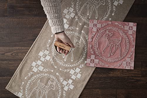 Speedball Speedy-Carve Lino Carving Block, Rectangle, Pink, 9 x 11-3/4 Inches, Linoleum for Printmaking Speedball