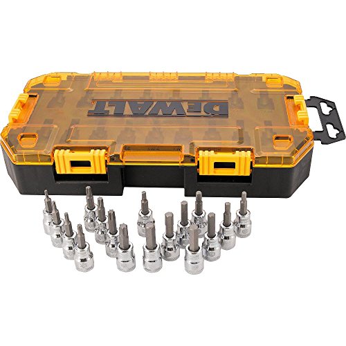 DEWALT Drive Bit Socket Set, 3/8" Drive, SAE/Metric, 17-Piece (DWMT73806) DEWALT