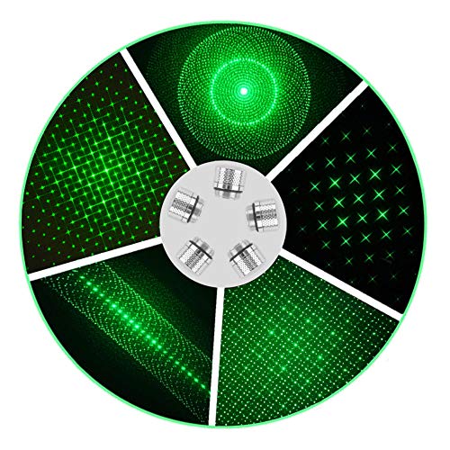 FreeMascot 5 Pcs Sky Patterns Heads Cap for Laser Pointer Light (Silver) FreeMascot