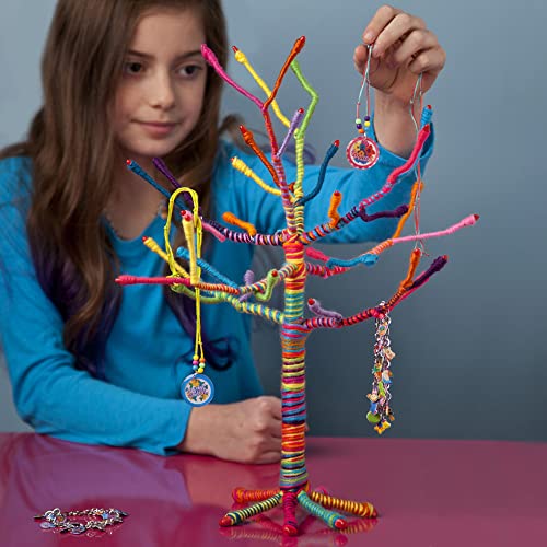 Craft-tastic – Yarn Tree Kit – Craft Kit Makes One 18" Tall Jewelry Organizer Craft-tastic
