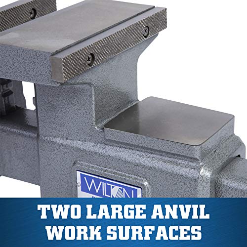 Wilton Reversible Bench Vise, 6-1/2" Jaw Width, 7-1/4" & 12-3/4" Jaw Opening, 4" Throat (Model 4650R) Wilton