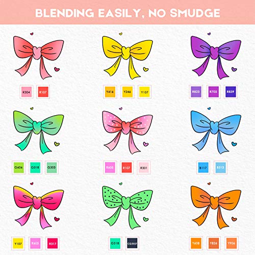 Caliart Alcohol Brush Markers, 51 Colors Dual Tip Artist Brush & Chisel Tip Sketch Art Alcohol Markers for Kids Adult Halloween Books Painting Caliart