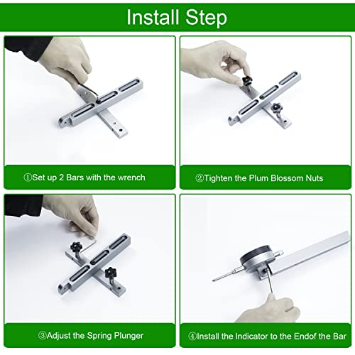 HDLNKAK Table Saw Digital Dial Indicator Gauge, for Aligning and Calibrating Work Shop Machinery Like Table Saws, Band Saws and Drill Presses HDLNKAK