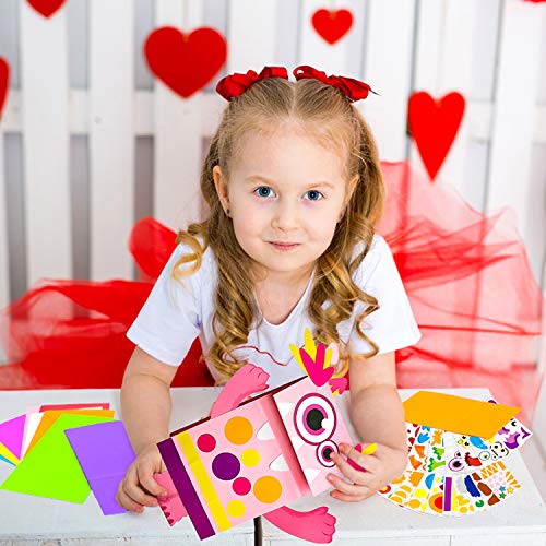 WATINC 9Pack Monster Hand Puppets Art Craft Paper Sock Puppet Toys DIY Making Your Own Puppet Kits Early Learning Classroom Family Storytelling Games WATINC