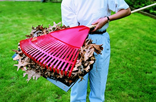 Emsco Group 7583-1AZ Enormous Yard & Garage Dust Pan – 24-Inch Mouth – Lightweight, Durable – Clip-On Features, Black Emsco Group