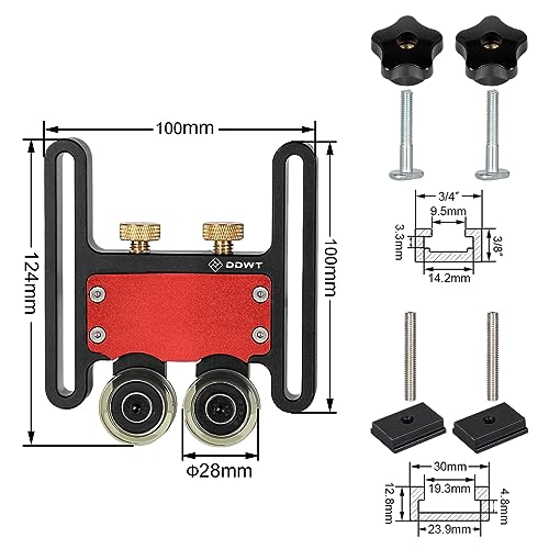 DDWT Updated Bearing Roller Featherboards Feather Boards for Table Saw Router Tables and Band Saws Table Saw Jig Guide DDWT