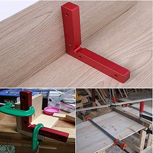 2 Pieces 90 Degree 4.7" x 4.7" Positioning Squares, Aluminium Alloy Corner Clamping Square, Right Angle Clamps Woodworking Carpenter Tool Beikalone