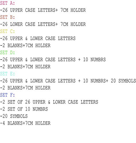 26-Piece Interchangeable Brass Letter Stamp Set with T-Slot Holder for Custom Branding ZOECRAFTSUPPLY