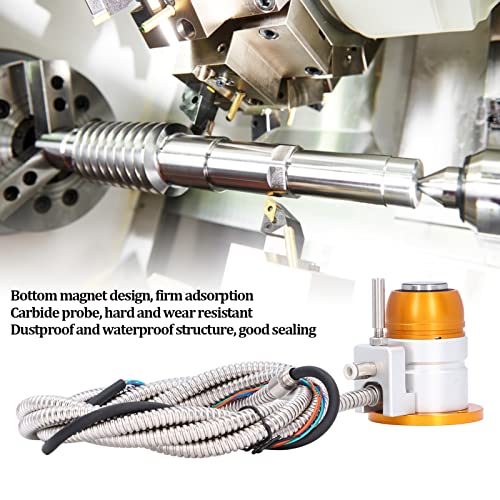 BTER CNC Automatic Tool Sensor Gauge, DC 24V Normally Closed CNC Z Axis Tool Setter, High Accuracy Aluminum Alloy Z Axis Probe Tool Touch Sensor BTER