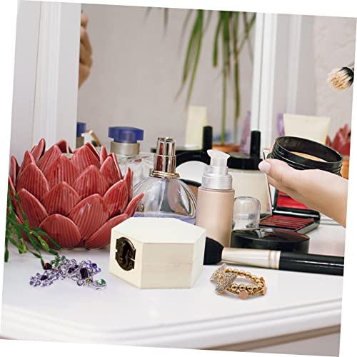 ARTIBETTER 2Pcs jewelry box necklace packing box child earring storage organizer jewelry dining table soap flower decorate wedding treasure chest for ARTIBETTER