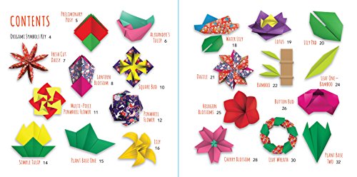 Origami Flowers Kit: 41 Easy-to-fold Models - Includes 98 Sheets of Special Origami Paper (Kit with Two Origami Books of 41 Projects) Great for Kids Tuttle Publishing