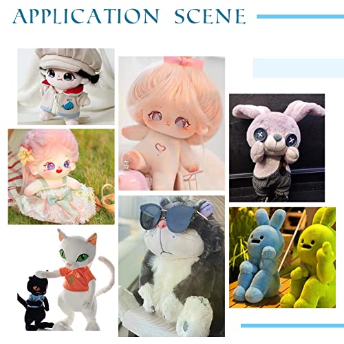 PH PandaHall 6pcs Body Joint Skeleton 3 Sizes Figure Movable Skeleton Plastic Joint Jeton Ball Socket Teddy Bear Connectors Soft Making Limbs and PH PandaHall