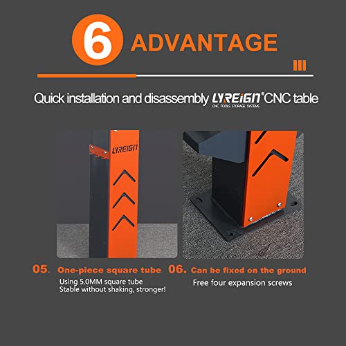 LYREIGN CNC Tool Holder Professional CNC Tool disassembly Workbench,CNC Tool Rack, Remove The CNC Tool Holder Tool Rack CAT40 LYREIGN