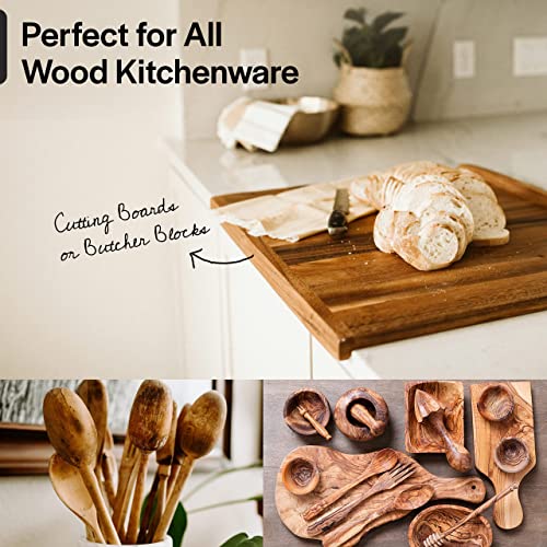 Thirteen Chefs Mineral Oil - 12oz Food Grade Conditioner for Wood Cutting Board, Countertop & Butcher Block, Lubricant for Knife or Meat Grinder - Thirteen Chefs