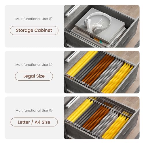 SEDETA L Shaped Office Desk, 66" Home Office Desk with File Drawer & Power Outlet, Gaming Desk with Led Lights, Corner Computer Desk with Monitor SEDETA