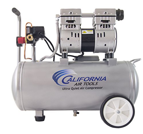 California Air Tools 8010 Steel Tank Air Compressor | Ultra Quiet, Oil-Free, 1.0 hp, 8 gal California Air Tools