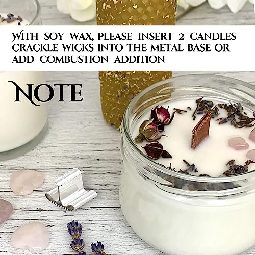 200PCS Wicks Wooden Set for Candles – 100 Wooden Wicks and 100 Candle Wick Clips for Candle Making Supplies Wood Candle Wicks for Soy Wax Wood Wicks YARRD