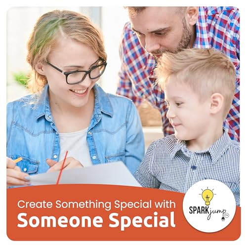 SparkJump DIY Guitar Wooden Building Kit: STEM Kits for Kids Age 8-10 - Wood Crafts for Kids Ages 4-8 and Up, Building Kits for Creative Play and SparkJump