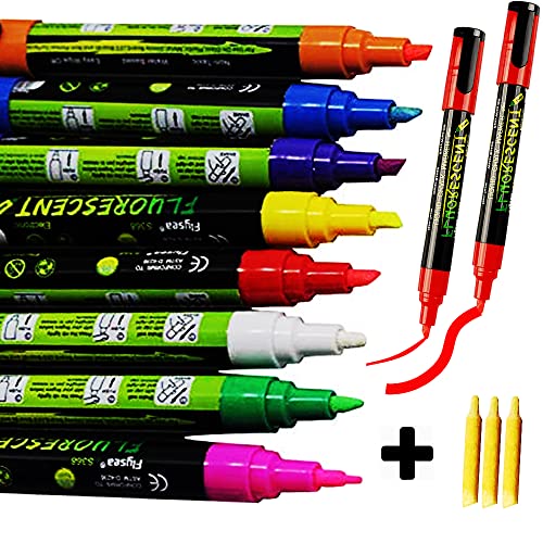 Glass Pen Markers White - Write on Windows, Mirrors, Signs, Storefronts. Non-Toxic, Remove with Damp Cloth