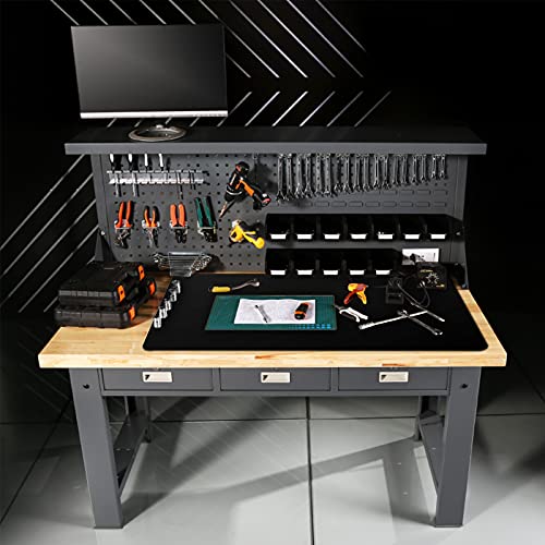 Ewen Extra Large Silicone Mat - 39.4X23.5 Inches 2MM Thick Heat Resistant Placemats, Workbench Countertop Protector Mat Hot Pads for Coffee Maker, Ewen