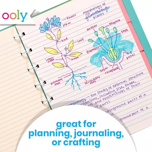 Ooly Writer's Duo Double-Ended Fountain Pens + Highlighters (Set of 3) Ooly