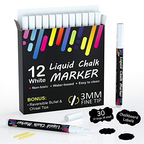 Top Chalk Erasable Chalk Markers - Reusable Markers for Easy Labeling 