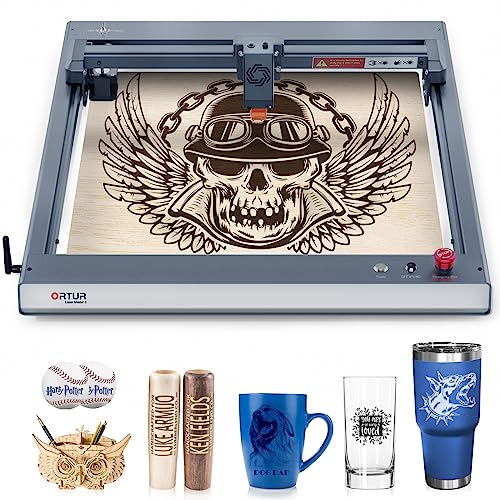 ORTUR Laser Master 3 Laser Engraver, 10W Higher Accuracy Laser Cutter, 20000mm/min Engraving Speed and App Control Laser Engraver for Wood and Metal, Ortur