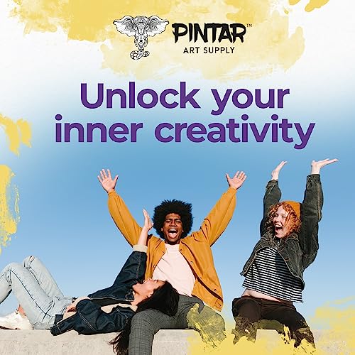 PINTAR Glitter Pens for Adults and Kids - Glitter Stylus Pens Fine Point - Fine Tip Paint Pens - Acrylic Glitter Markers - Acrylic Paint Pens for PINTAR