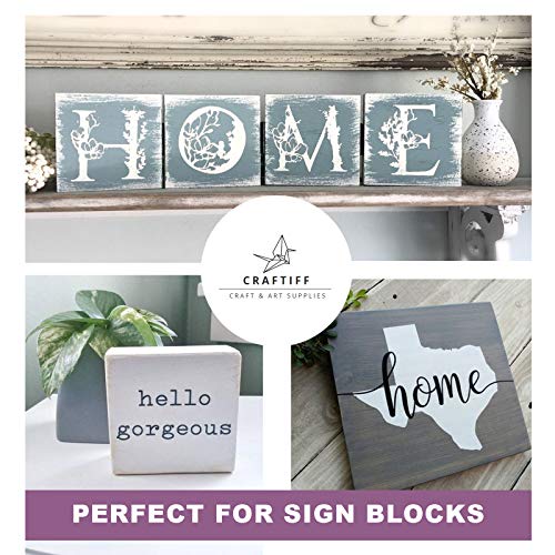 Basswood Carving Blocks Large 4x4x2 inch Wood Blanks DIY Wood Signs for Crafts by Craftiff Craftiff