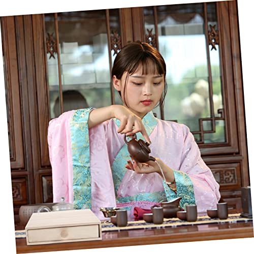 NOLITOY Box Tea Box Gift Box Tea Storage Tea Organizer Container Multi-functional Wood Tea Organizer Tea Holder Desk Topper Wood Storage Drawers Wood NOLITOY