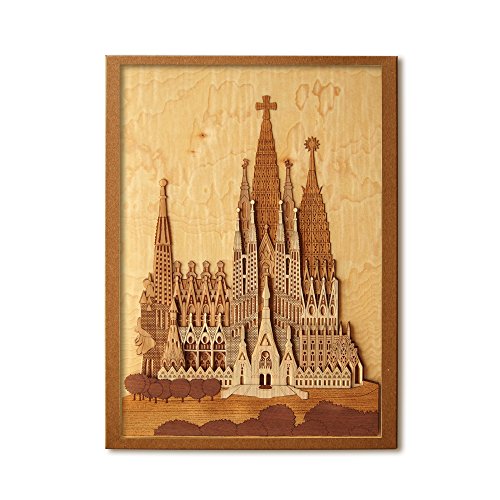 KINOWA Wooden Art Kit Kiharie Sagrada Familia Made in Japan KINOWA