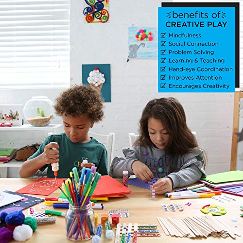 Horizon Group USA 200 Neon Fuzzy Sticks, Value Pack of Pipe Cleaners in 6 Colors, 12 Inches, Chenille Stems, Bendy Sticks, Great for DIY Arts & Horizon Group USA