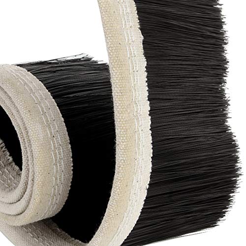 2 Pack Dust Shoe Brush 100mm CNC Vacuum Brush For Engraving Machine Dust Cover CNC Vacuum Cleaning Brush for CNC Router Spindle Motor, Black AConnet