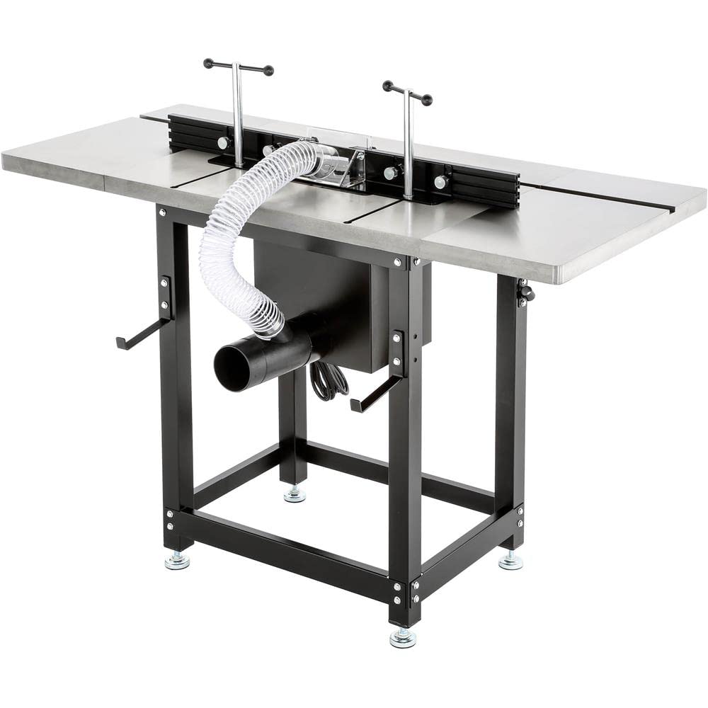 Grizzly Industrial T28781 - Router Table with Lift and Cast-Iron Wings Grizzly Industrial