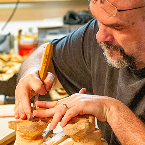 Schaaf Wood Carving Tools Set of 12 Chisels with Canvas Case | Wood Chisels for Woodworking | Wood Working Tools and Accessories | Wood Carving Schaaf Wood Carving Tools