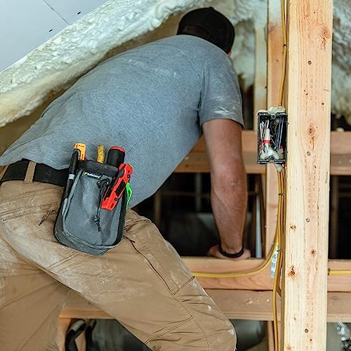 Big Joey Pouch | Clip-On Tool Belt Bag for Tools, Screws, and Nails - Great for an Electrician, HVAC Tech, Plumber, Carpenter, Contractor, Handy Man, Holstery