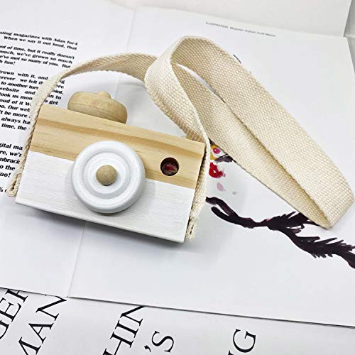 Baby Toy Wooden Mini Camera Toy, Baby Kids Cute Mini Sharpe Toy, Neck Hanging Photographed Props for Baby Toddlers Children Kids' Room Hanging Decor Cynzia