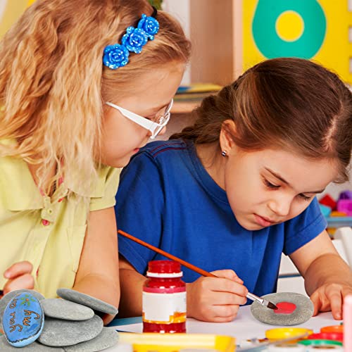 Simetufy 35 Pcs Large Painting Rocks, River Rocks for Painting, 2"-3" Flat Rocks for DIY Arts, Hand Selected Smooth Stones for DIY Crafts Simetufy