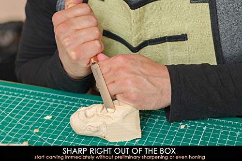 BeaverCraft Wood Carving Gouge K5/12 Woodworking Hand Chisel Compact Wood Carving Knife for Beginners and Profi BeaverCraft