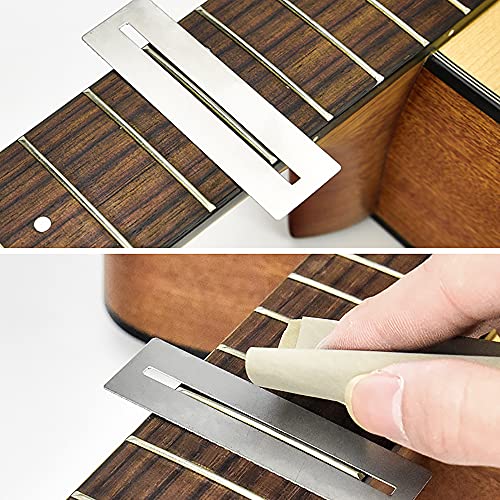 SOUJOY 17 Pieces Guitar Luthier Tool Set, Including Fret Rubber Hammer, Fret Crowning File, Fret Leveling Beam Sanding Leveler Beam, Fret Rocker, SOUJOY