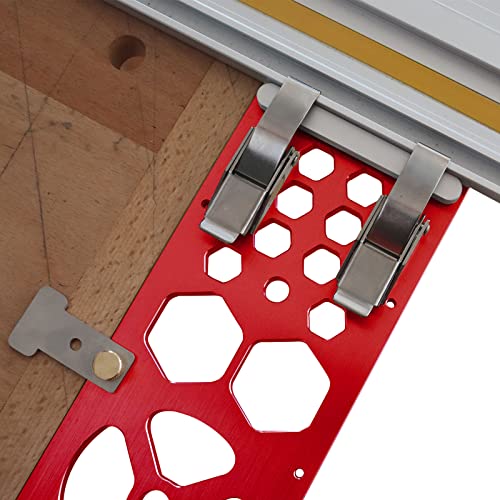 340mm Track Saw Square, 90° Right Angle Circular Saw Guide Rail Electric Circular Saw Track Angle Stop Track Saw Square Accessories Compatible with SYWAN