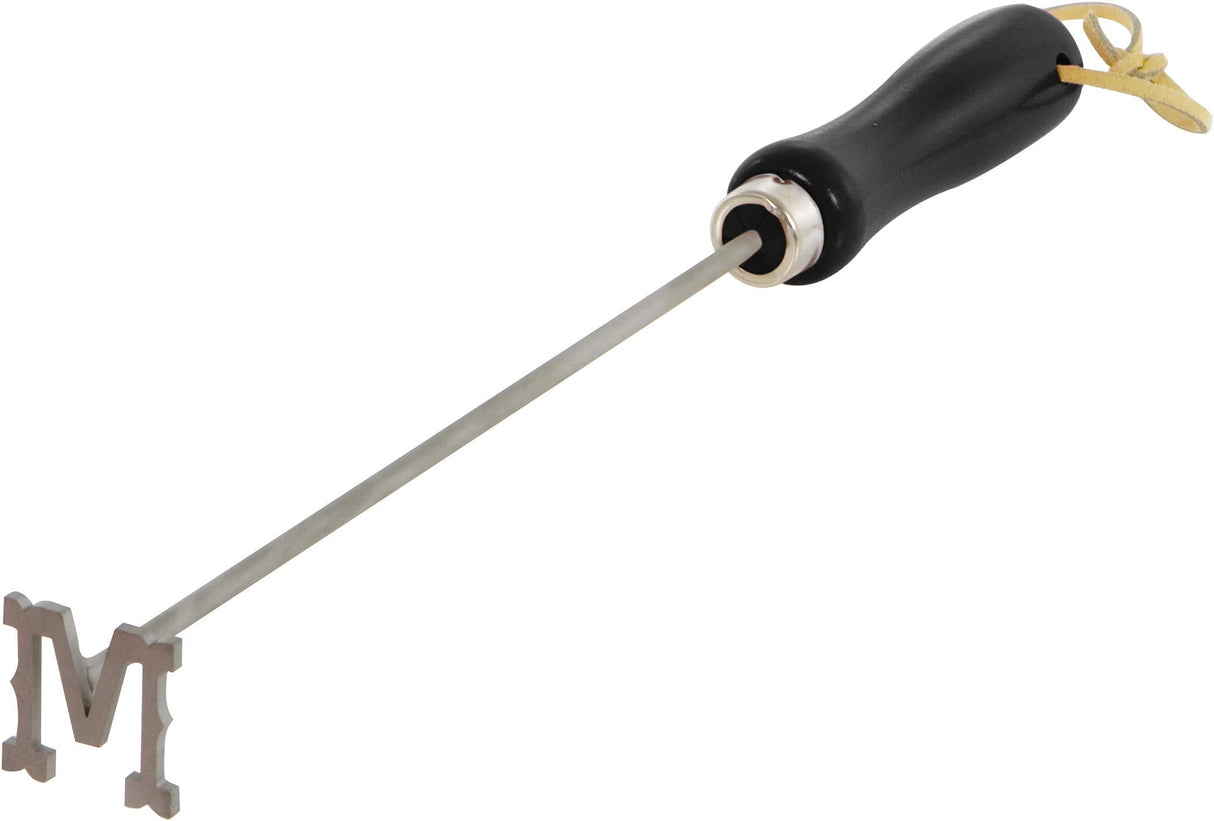 Western M BBQ Branding Iron – Perfect for Steak, Buns, Wood & Leather BBQ Fans